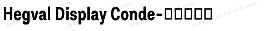 Hegval Display Conde字体转换